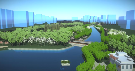 東營市東營河水環(huán)境綜合治理工程BIM技術(shù)應(yīng)用